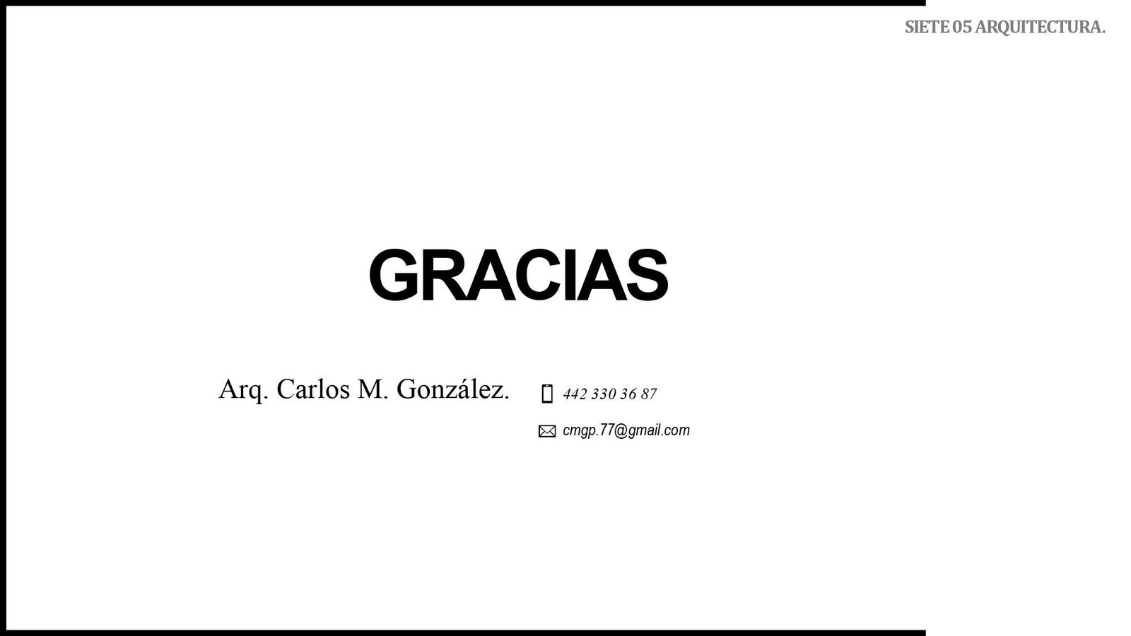 SIETE05 ARQUITECTURA VALUACIÓN